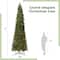 13ft. Pre-Lit Green Mountain Pine Slim Artificial Christmas Tree, Warm White LED Lights